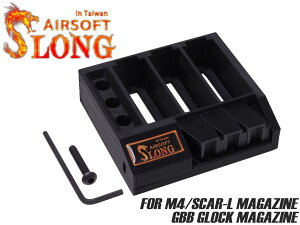 SLONG AIRSOFT 5.56 & GLOCK �}�K�W���X�^���_�[�h 3�{�p�����Ċ|�� �}�K�W���X�^���h 3D�v�����g PLA������ M4 SCAR-L �A�_�v�^�[ �g�p�\ �\�P�b�g