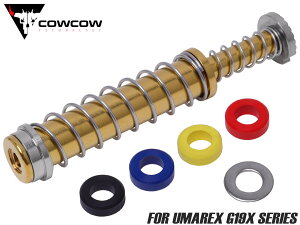 COWCOW TECHNOLOGY �X�e�����X ���R�C���X�v�����O�K�C�h UMAREX G19X TiN �S�[���h��CNC �R�[�e�B���O �\�ʍd�x �o�b�t�@ 4��� �X�g���[�N�� ���� �\