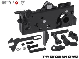 Guns Modify スチールCNCトリガーボックス + MIM スチール ファイアリングパーツセット B for TM GBB M4◆強化 強度 調整 ハンマー トリガー セミオートシアー
