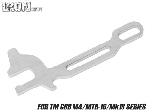 IRON AIRSOFT �X�e�����X �y�ʃ{���g�X�g�b�v�v���[�g typeB for TM GBB M4���d�� ���� ���X�|���X�A�b�v �Ǐ]�� ���� �{���g�X�g�b�v �V���[�g�X�g���[�N��