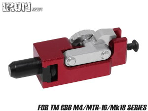 IRON AIRSOFT �A���~CNC �z�b�v�A�b�v�A�W���X�^�[ for TM GBB M4���A���~���� �u���b�N�� CNC���H ���o�� ���x ���x ���� �J�X�^�� ���� �u���[�o�b�N �Ռ�
