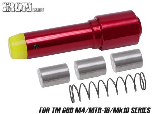 IRON AIRSOFT �A���~CNC �A�W���X�^�u���o�b�t�@ for TM GBB M4��1.5�{ 5�{ �����\ �n�[�h���R�C���o�b�t�@ �d�ʉ� �n�[�h ���R�C���V���b�N �̊� ���ː��\