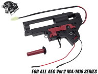 ZC LEOPARD V2 QD メカボックスセット 8mm 後方配線/標準スイッチ for AEG M4◆スプリングガイド システ…