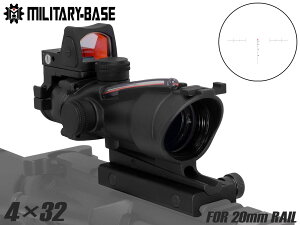 MILITARY BASE RCO 4×32 C~l[VXR[v bh/5.56BDC +~jhbgTCgW t@Co[ eBN  Px S[XgTCg