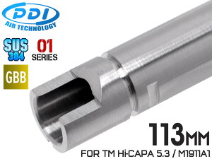 PDI 01�V���[�Y GBB �������X�e�����X�C���i�[�o����(6.01±0.002) 113mm �}���C HI-CAPA5.1/M1911A1/M.E.U.������ �W�e�� SUS304 ���� �K�X�u�� �n���h�K��