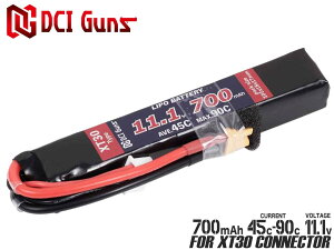 DCI Guns 11.1V 700mAh 45C-90C LiPo XeBbNobe[ (XT30RlN^[)}C MARUI dK AEG  STD  C[g |obe[