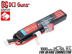 DCI Guns 11.1V 1,000mAh 25C-50C LiPo XeBbNobe[(DeansRlN^[)}C MARUI dK AEG  STD fB[Y ~j |obe[
