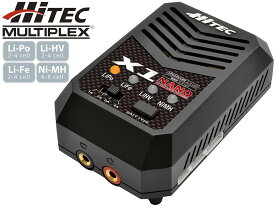 ハイテック ACバランスチャージャー X1 NANO◆マイクロ 充電器 Li-po Li-Fe Ni-MH Li-HV バッテリー コネクター 電動ガン AEG 軽量 コンパクト 持ち運び 小型