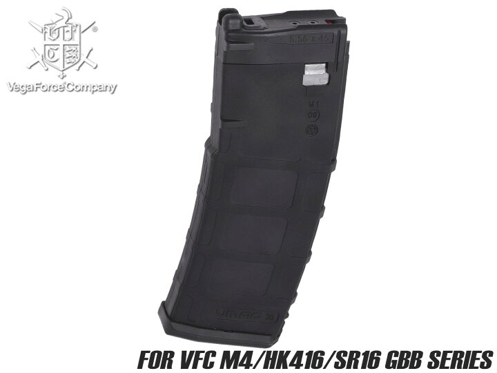 楽天市場】VFC M4/HK416GBBR共通 30連スペアマガジン (V-MAG V3) BK 