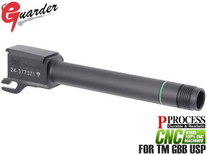 USP-10(BK)��GUARDER USP 9mm�}�[�L���O �X�`�[��CNC �X���b�h�A�E�^�[�o���� for �}���C GBB USP�������}���C �K�X�u�� �K�X�K�� ���� 14mm CCW �t�l�W �J�X�^��