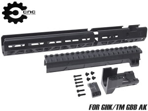 CNC Production JM �A���~CNC M-LOK �n���h�K�[�h 14.25�C���` w/ ���[���h�K�X�`���[�u for GHK/�}���C GBB AK��JMAC Customs �G�����b�NRAS AK105 AKM AK-47��