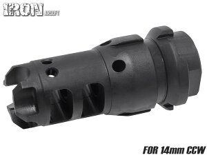 IRON AIRSOFT LANTAC Dragon�^�C�v KEYMO WOLFMAN �X�`�[��CNC �}�Y���u���[�L 14mm�t�l�W��14�~�� CCW �J�X�^�� �h���X�A�b�v �t���b�V���n�C�_�[ �T�v���b�T�[