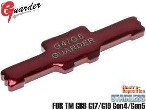 GLK-538(RED)��GUARDER �X�e�����X �X���C�h���b�N [�����}���C GBB G17/G19 Gen4/Gen5�p]�����b�h �J���[���b�L�ŃL�����ƌ�����I�v���X�ł������Ń��A���Ȏ���