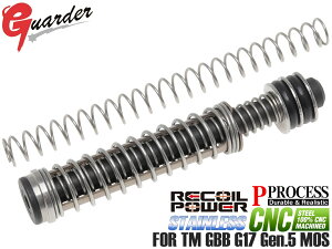 GLK-541��GUARDER G19/G45 �X�`�[��CNC �A�W���X�^�u�� ���R�C���X�v�����O�K�C�h w/ �����X�v�����O for �}���C G17Gen5 MOS��2��ނ̃X�v�����O���t�� �o�b�t�@�[�̖����œ����ύX���\