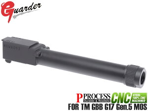 GLK-550(BK)��GUARDER �X�`�[��CNC �X���b�h�A�E�^�[�o���� for �}���C G17 Gen5 MOS��P-PROCESS���� ���A���Ȏ����{�����\�ʍd�x��ϖ��Ր����l�� 14mm�t�l�W�ŃT�v���b�T�[������