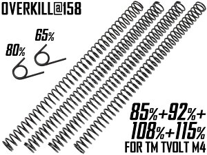 OVERKILL �`���[�j���O �s�X�g���X�v�����O�Z�b�g(�s�X�g���X�v�����O4��ށ{���C�g�g���K�[�X�v�����O����) [�����}���C EVOLT M4�p]���G�{���g��p �o�l �I�[�o�[�L�� 䕉� �C�`�S��