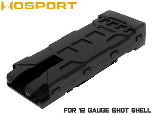 �y���P�A���zWoSporT 12GA �V���b�g�V�F���}�K�W���|�[�` MOLLE���u���b�N 12�Q�[�W�V���b�g�V�F���p �}�K�W�����|�[�` MOLLE�ɑ����\ 2�i�K���������\ �V�F���|�E�`