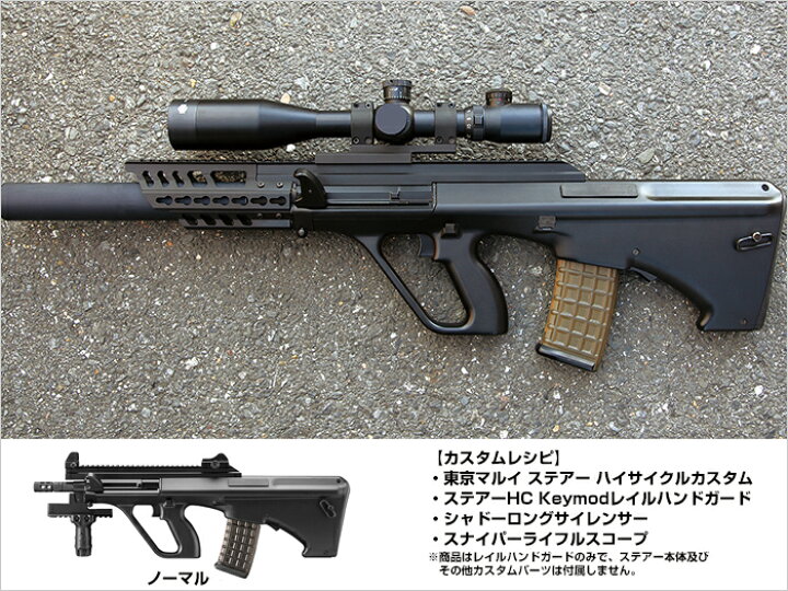 楽天市場】ライラクス NITRO.Vo ステアーHC Keymodレイルハンドガード 