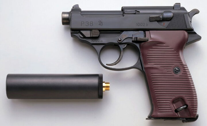 楽天市場 マルシン ワルサー P38 6mmbb ゲシュタポ サイレンサー ブラック Hw エアガン エアーガン ガスガン エアガン専門店ミリタリーキング