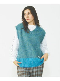 【SALE／50%OFF】SHAGGY KNIT VEST MILKFED. ミルクフェド ジャケット・アウター その他のジャケット・アウター グレー ブルー パープル【RBA_E】【送料無料】[Rakuten Fashion]