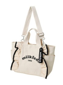 RUFFLE BAG MILKFED. ミルクフェド バッグ その他のバッグ レッド ブラック ホワイト【送料無料】[Rakuten Fashion]