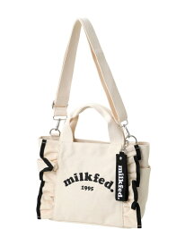 RUFFLE MINI BAG MILKFED. ミルクフェド バッグ その他のバッグ レッド ブラック ホワイト【送料無料】[Rakuten Fashion]