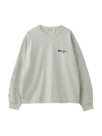 ICING LOGO WIDE L/S TEE MILKFED. ミルクフェド トップス カットソー・Tシャツ ホワイト ブラック ピンク【送料無料】[Rakuten Fashion]