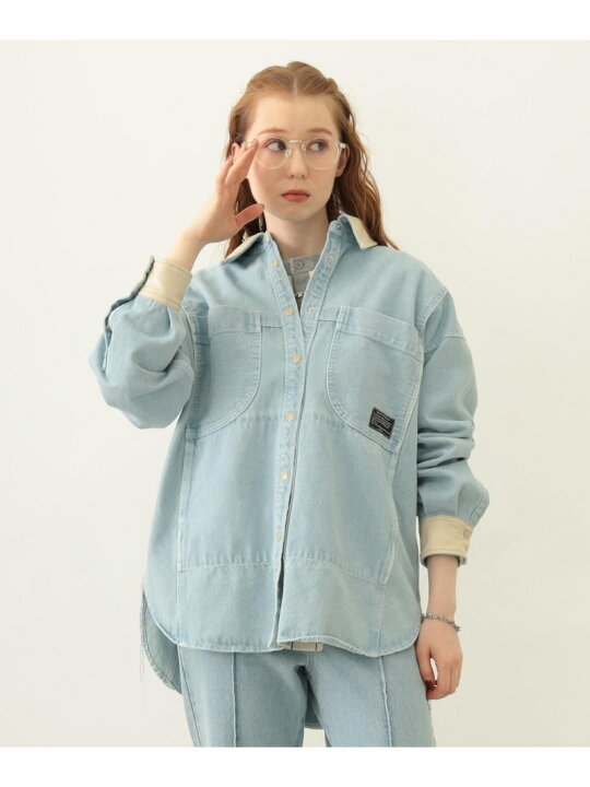 楽天市場】【SALE／50%OFF】WIDE DENIM SHIRT MILKFED. ミルクフェド 