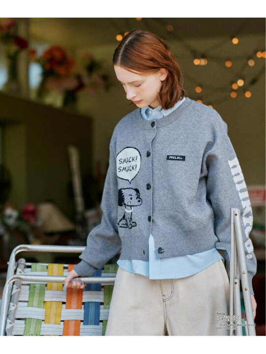 楽天市場】PEANUTS 75th KNIT CARDIGAN MILKFED. ミルクフェド  