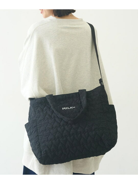楽天市場】HEART QUILTED 2WAY TOTE MILKFED. ミルクフェド バッグ  