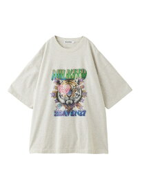 【SALE／40%OFF】TIGER WIDE S/S TEE MILKFED. ミルクフェド トップス カットソー・Tシャツ ブルー ブラック ホワイト【RBA_E】[Rakuten Fashion]