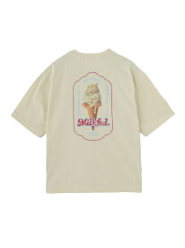 【SALE／40%OFF】ICE CREAM WIDE S/S TEE MILKFED. ミルクフェド トップス カットソー・Tシャツ ブラック ピンク ホワイト【RBA_E】[Rakuten Fashion]