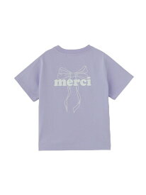 【SALE／30%OFF】MERCI RIBBON COMPACT S/S TEE MILKFED. ミルクフェド トップス カットソー・Tシャツ ホワイト ブラック パープル【RBA_E】[Rakuten Fashion]
