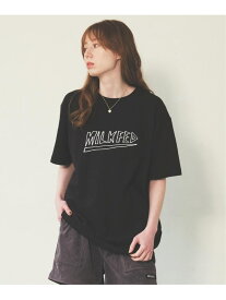 HEAVY METAL SLAB S/S TEE MILKFED. MILKFED. ミルクフェド トップス カットソー・Tシャツ ブラック レッド ホワイト【先行予約】*【送料無料】[Rakuten Fashion]