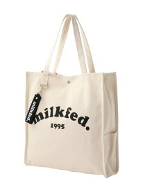 PIPING SQUARE TOTE COOPER LOGO MILKFED. ミルクフェド バッグ その他のバッグ ブラック ブラウン ホワイト ピンク【送料無料】[Rakuten Fashion]