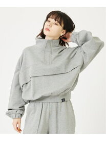 【SALE／30%OFF】HALF ZIP SWEAT TOP MILKFED. ミルクフェド トップス スウェット・トレーナー グレー ブラック レッド【RBA_E】【送料無料】[Rakuten Fashion]