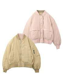 【SALE／30%OFF】REVERSIBLE MA-1 FLIGHT JKT MILKFED. ミルクフェド ジャケット・アウター MA-1 ベージュ ブラック カーキ【RBA_E】【送料無料】[Rakuten Fashion]