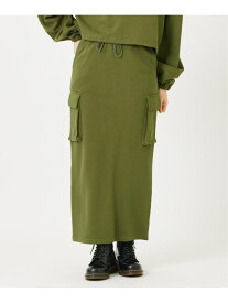 【SALE／30%OFF】SWEAT CARGO SKIRT MILKFED. ミルクフェド スカート ロング・マキシスカート ブラック ブラウン カーキ【RBA_E】【送料無料】[Rakuten Fashion]