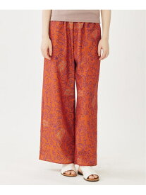 FLORAL WIDE PANTS MILKFED. MILKFED. ミルクフェド パンツ その他のパンツ ブラウン ネイビー ホワイト【先行予約】*【送料無料】[Rakuten Fashion]