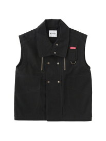 【SALE／30%OFF】DEFORMED COLLAR DUCK VEST MILKFED. ミルクフェド ジャケット・アウター その他のジャケット・アウター ピンク カーキグリーン ブラック【RBA_E】【送料無料】[Rakuten Fashion]