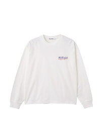 ICING LOGO L/S TEE MILKFED. ミルクフェド トップス カットソー・Tシャツ ブラック ホワイト ピンク【送料無料】[Rakuten Fashion]