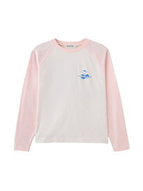 CHERRY FLOCK PRINT B/B TEE MILKFED. ミルクフェド トップス カットソー・Tシャツ ベージュ ホワイト グレー【送料無料】[Rakuten Fashion]