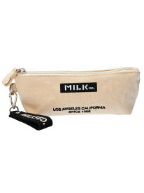 EMBROIDERED BAR PENCIL CASE MILKFED. ミルクフェド アクセサリー・腕時計 その他のアクセサリー・腕時計 ブラック ピンク パープル ネイビー レッド ホワイト ベージュ[Rakuten Fashion]