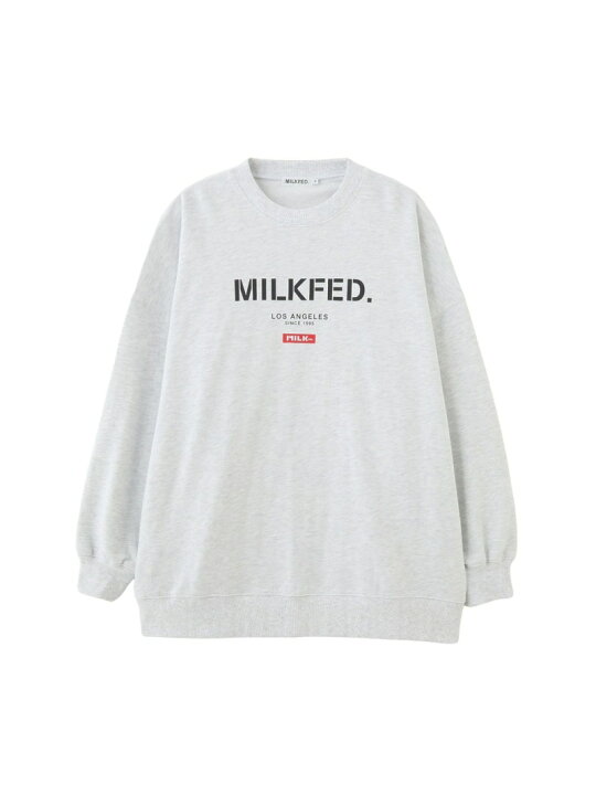 楽天市場】STENCIL AND BAR LOGO BIG SWEAT TOP MILKFED. ミルクフェド 