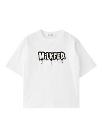 MELT MILKFED. WIDE S/S TEE MILKFED. ミルクフェド トップス カットソー・Tシャツ ブラック ホワイト【送料無料】[Rakuten Fashion]
