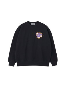 �ySALE�^30%OFF�zFLOWER LOGO CHENILLE EMBROIDERY SWEAT TOP MILKFED. �~���N�t�F�h �g�b�v�X �X�E�F�b�g�E�g���[�i�[ �u���[ �x�[�W�� �u���b�N�yRBA_E�z�y���������z[Rakuten Fashion]