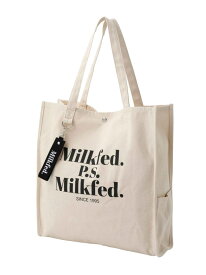 DIDONE LOGO BIG TOTE MILKFED. ミルクフェド バッグ その他のバッグ ホワイト レッド ピンク ブラック ベージュ【送料無料】[Rakuten Fashion]