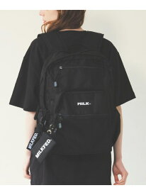 W ZIP BACKPACK MILKFED. ミルクフェド バッグ その他のバッグ レッド ピンク ブラック【送料無料】[Rakuten Fashion]