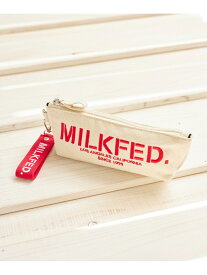 STENCIL LOGO PENCIL CASE MILKFED. MILKFED. ミルクフェド 文房具 その他の文房具 ベージュ ブラック ピンク パープル ネイビー レッド[Rakuten Fashion]