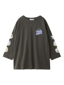 70S LOGO THREE QUARTER SLEEVE TOP MILKFED. �~���N�t�F�h �g�b�v�X �J�b�g�\�[�ET�V���c �O���[ �z���C�g ���b�h�y���������z[Rakuten Fashion]